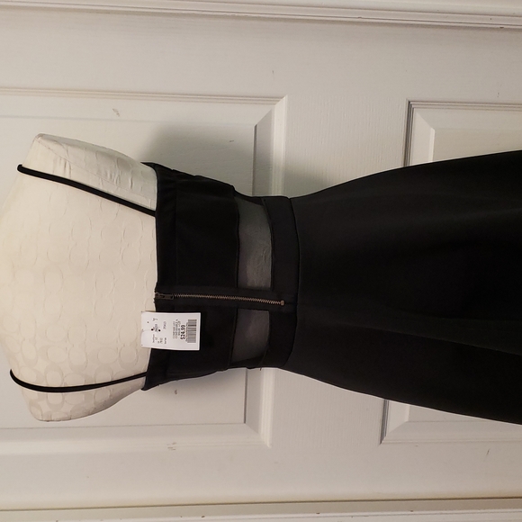 MYSTIC Black Mesh Panel Dress - Picture 4 of 7